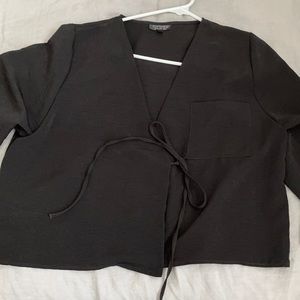 Topshop faux wrap top